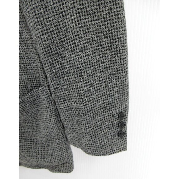 Structure Le Collezioni Sport Coat Small Blazer Houndstooth Tweed VTG * - Picture 3 of 14
